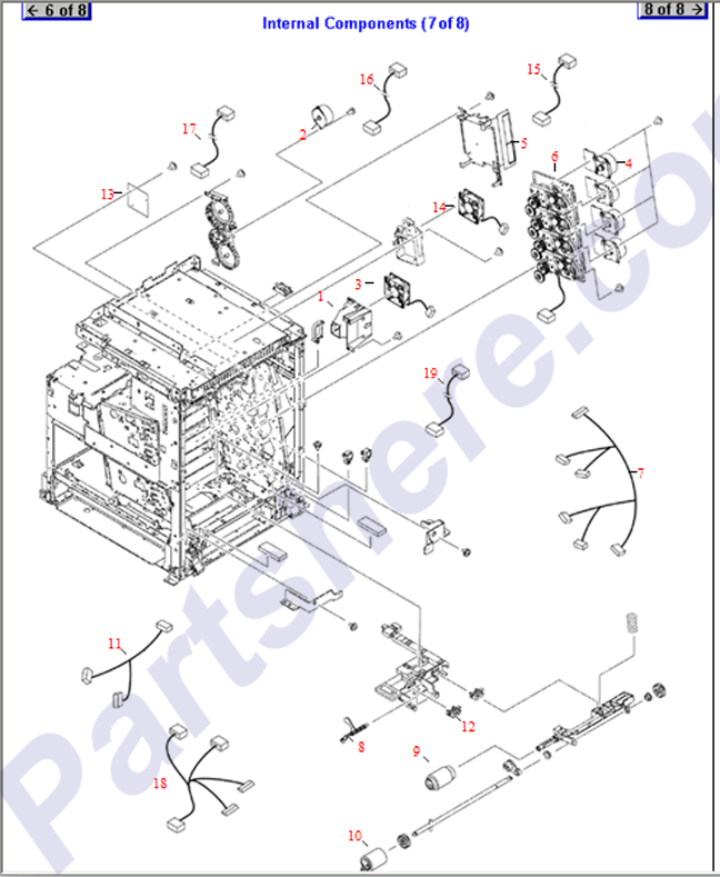 HP parts picture diagram for RM1-2351-000CN, RM1-2345-000CN, RM1-2349-000CN, RM1-2350-000CN, RM1-2352-000CN, RM1-2357-000CN, RM1-2358-000CN, RM1-2351-000CN-R, RM1-2361-000CN-R, RM1-2351-000CN-C, RM1-2349-000CN-C, RM1-2350-000CN-C, RM1-2352-000CN-C, RM1-2361-000CN-C, RC1-4316-000CN, RM1-2137-000CN, RC1-6013-000CN, RM1-2361-000CN, RM1-2349-000CN-R, RM1-2350-000CN-R, RM1-2352-000CN-R, RM1-2357-000CN-R, RM1-2358-000CN-R, RM1-2357-000CN-C, RM1-2358-000CN-C